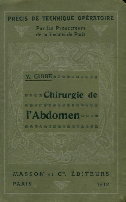 Livrenpoche : Chirurgie de l'abdomen - M Guibé - Livre
