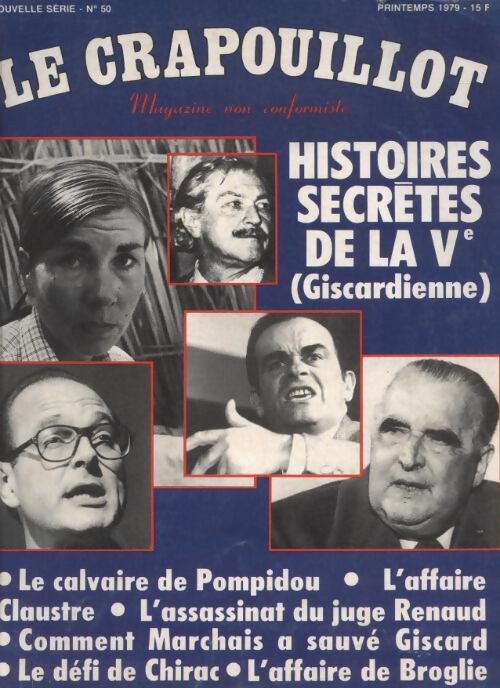 Livrenpoche : Le crapouillot nouvelle série n°50 : Histoires secrètes de la Ve - Collectif - Livre