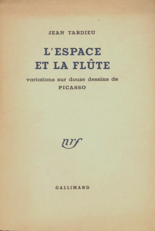 Livrenpoche : L'espace et la flûte - Jean Tardieu - Livre