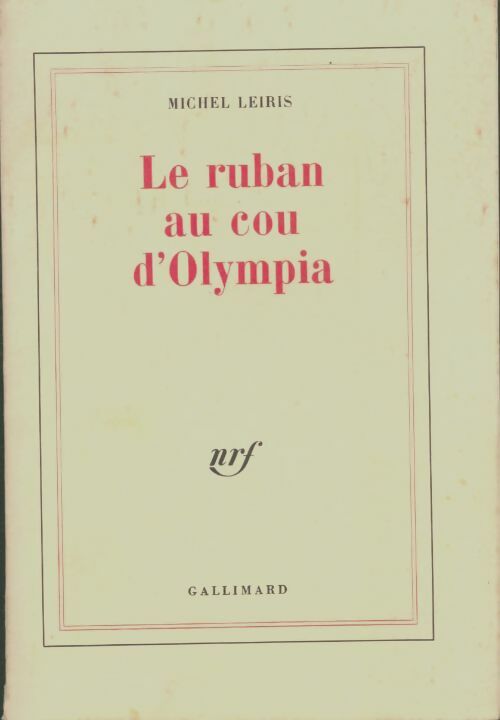 Livrenpoche : Le ruban au cou d'Olympia - Michel Leiris - Livre