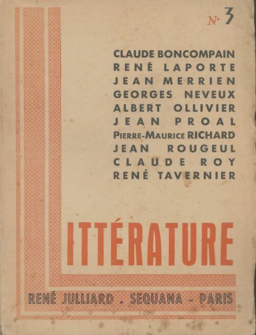 Livrenpoche : Littérature n°3 - Collectif - Livre