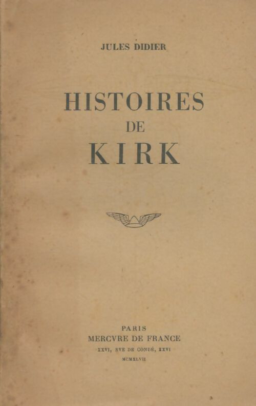 Livrenpoche : Histoires de Kirk - Jules Didier - Livre