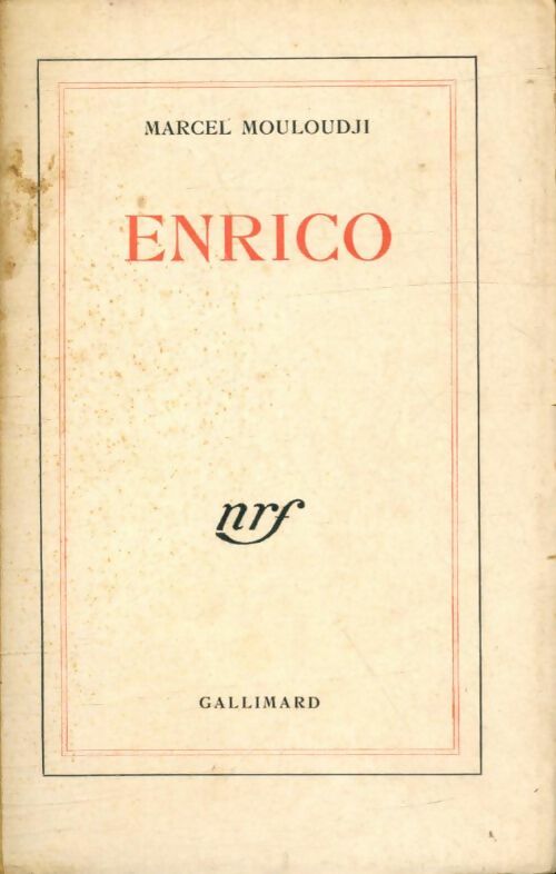 Livrenpoche : Enrico - Marcel Mouloudji - Livre