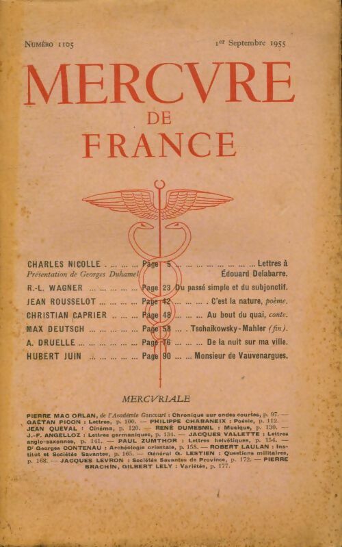 Livrenpoche : Mercure de France n°1105 - Collectif - Livre