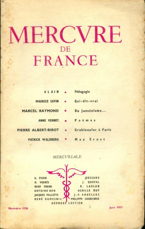 Livrenpoche : Mercure de France n°1126 - Collectif - Livre