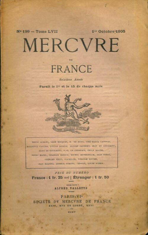 Livrenpoche : Mercure de France n°199 - Collectif - Livre