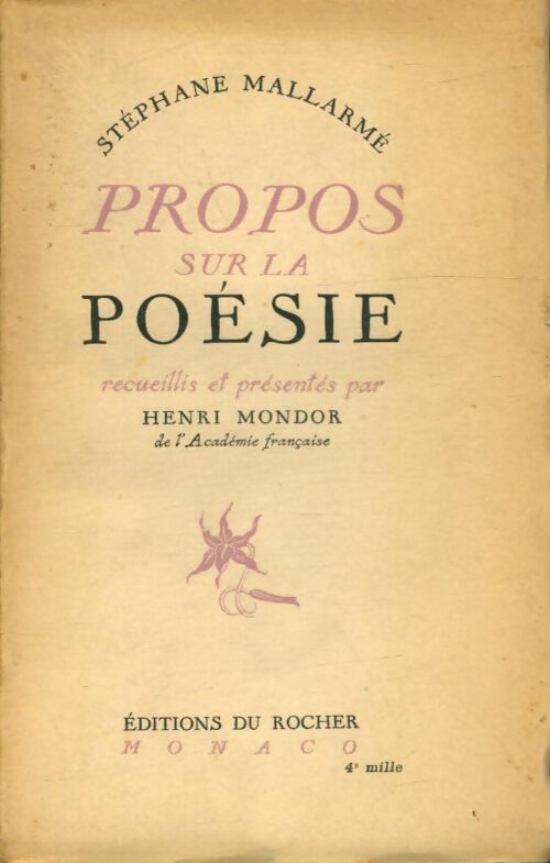 Livrenpoche : Propos sur la poésie - Stéphane Mallarmé - Livre