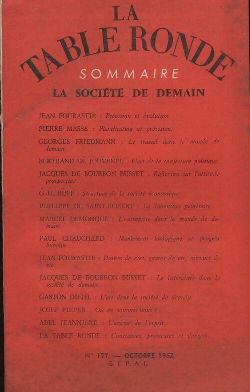 Livrenpoche : La table ronde n°177 - Collectif - Livre