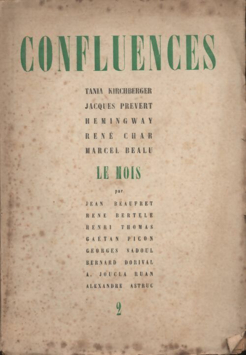 Livrenpoche : Confluences n°2 - Collectif - Livre