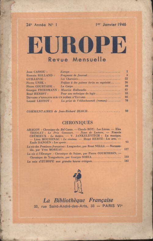 Livrenpoche : Europe - Collectif - Livre