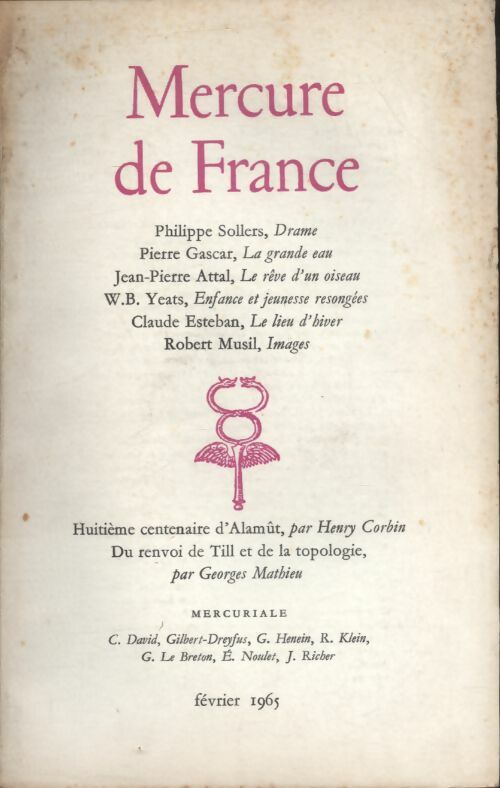 Livrenpoche : Mercure de France n°1216 - Collectif - Livre