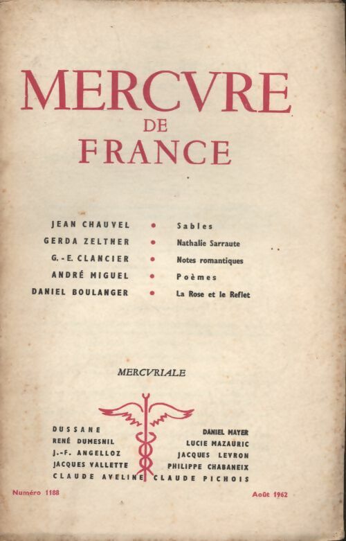 Livrenpoche : Mercure de France n°1188 - Collectif - Livre