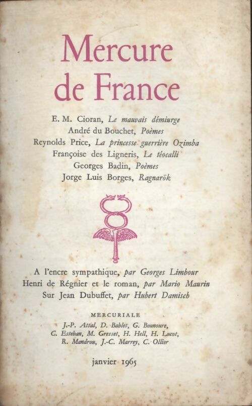 Livrenpoche : Mercure de France n°1215 - Collectif - Livre