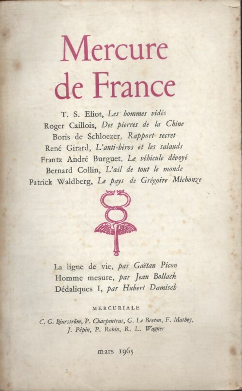 Livrenpoche : Mercure de France n°1217 - Collectif - Livre
