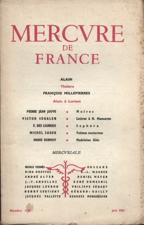 Livrenpoche : Mercure de France n°1186 - Collectif - Livre