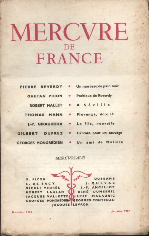 Livrenpoche : Mercure de France n°1121 - Collectif - Livre