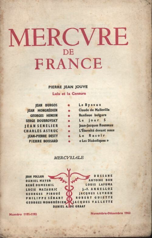 Livrenpoche : Mercure de France n°1191-1192 - Collectif - Livre
