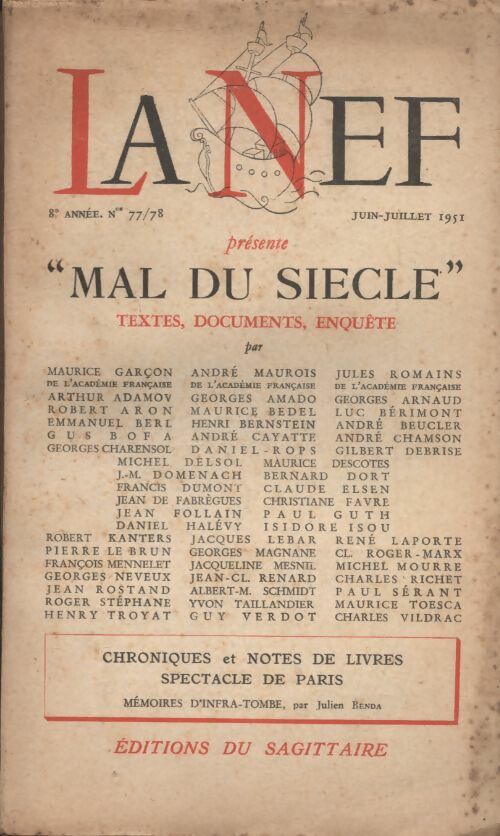 Livrenpoche : La nef n°77-78 - Collectif - Livre