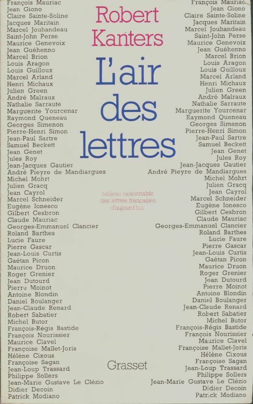 Livrenpoche : L'air des lettres - Robert Kanters - Livre