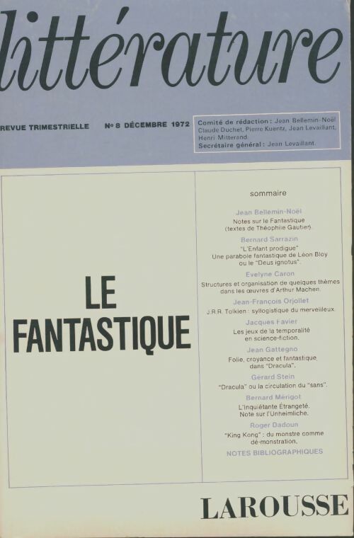 Livrenpoche : Littérature n°8 : Le fantastique - Collectif - Livre