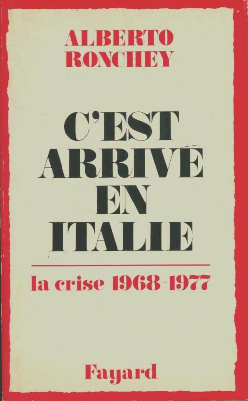 Livrenpoche : C'est arrivé en Italie - Alberto Ronchey - Livre