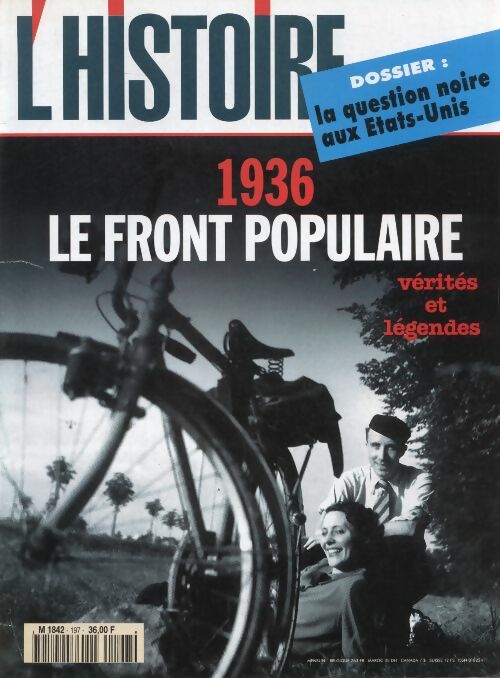 Livrenpoche : L'histoire n°197 : 1936 le front populaire - Collectif - Livre