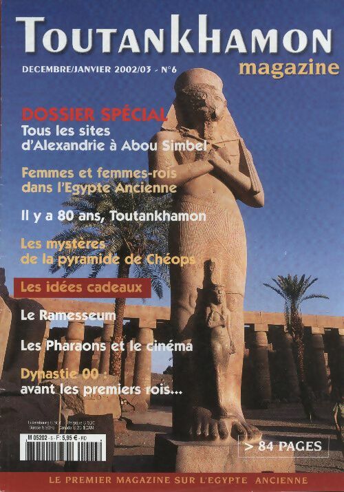 Livrenpoche : Toutankhamon magazine n°6 : Tous les sites, d'Alexandrie à Abou Simbel - Collectif - Livre
