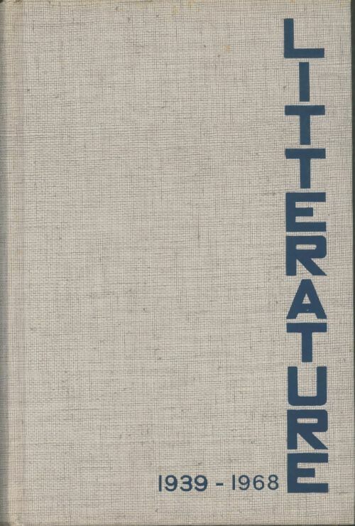 Livrenpoche : Une histoire vivante de la littérature d'aujourd'hui 1939-1968 - Pierre De Boisdeffre - Livre
