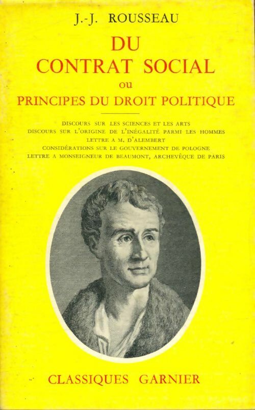 Livrenpoche : Du contrat social ou les principes du droit politique - Rousseau - Livre