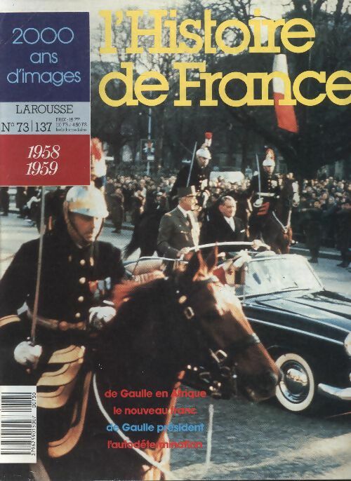 Livrenpoche : L'Histoire de France  n°137 : 1958-1959 - Collectif - Livre