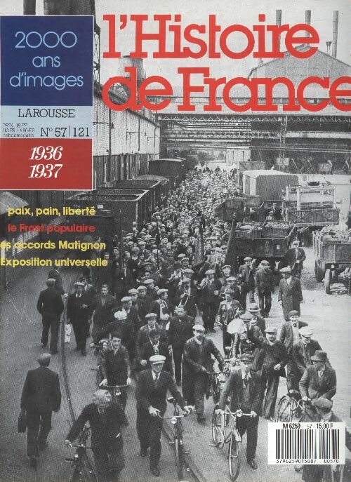 Livrenpoche : L'Histoire de France  n°121 : 1936-1937 - Collectif - Livre