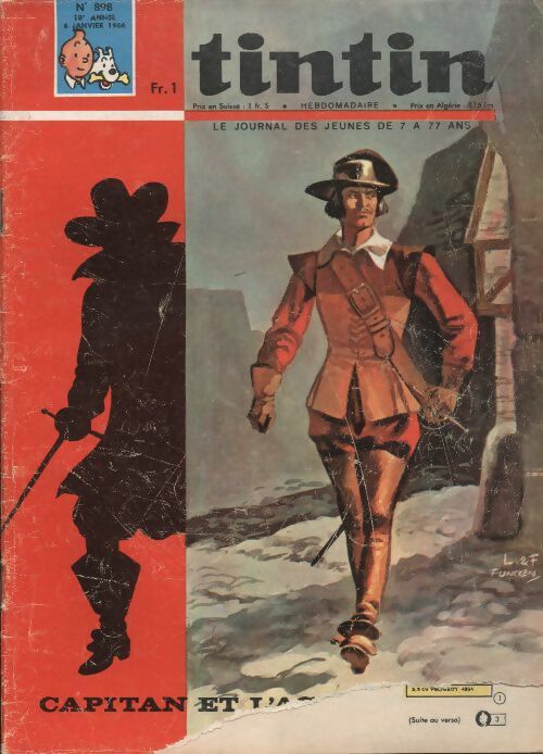 Livrenpoche : Tintin n°898 : Capitan et l'agent secret - Collectif - Livre