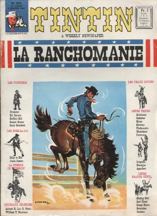 Livrenpoche : Tintin n°950 : La ranchomanie - Collectif - Livre