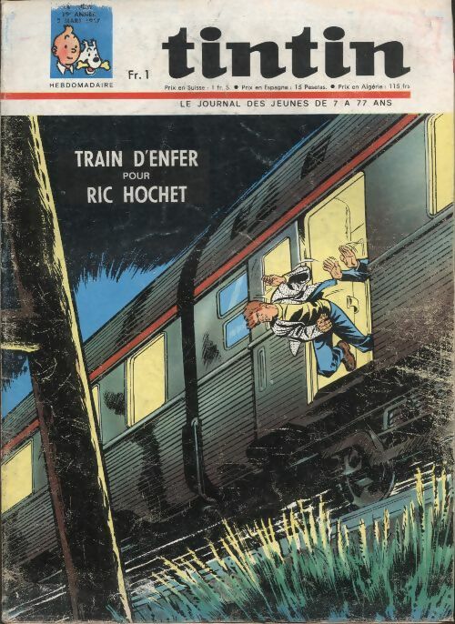 Livrenpoche : Tintin n°958 : Train d'enfer pour Ric Hochet - Collectif - Livre