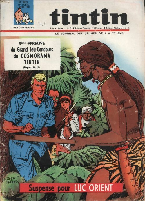 Livrenpoche : Tintin n°963 : Suspense pour Luc Orient - Collectif - Livre