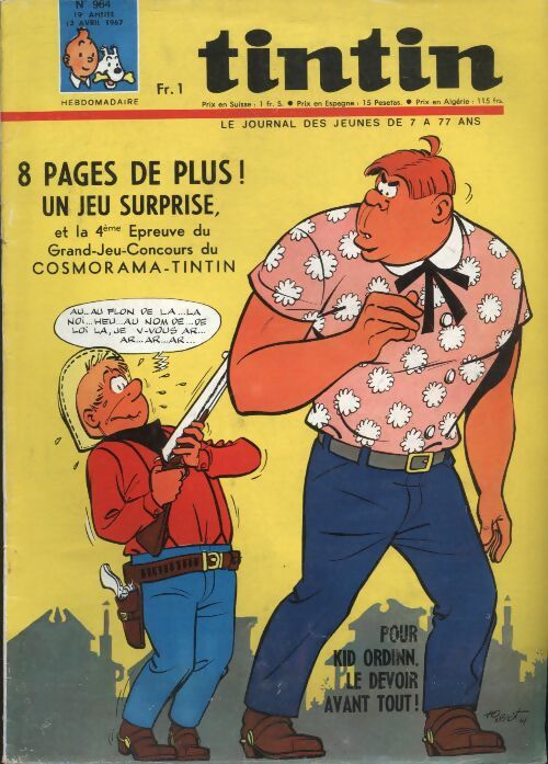 Livrenpoche : Tintin n°964 : Pour Kid Ordinn le devoir avant tout ! - Collectif - Livre