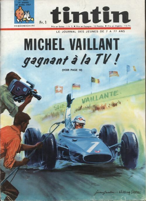 Livrenpoche : Tintin n°966 : Michel Vaillant gagnant à la TV ! - Collectif - Livre