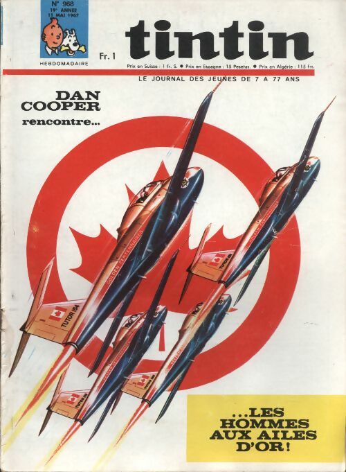 Livrenpoche : Tintin n°968 : Dan Cooper rencontre les hommes aux ailes d'or ! - Collectif - Livre