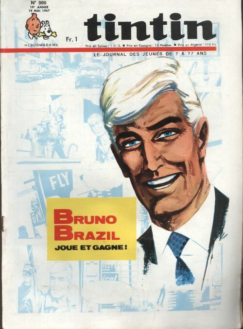 Livrenpoche : Tintin n°969 : Bruno Brazil joue et gagne ! - Collectif - Livre