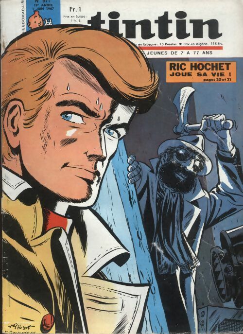Livrenpoche : Tintin n°971 : Ric Hochet joue sa vie ! - Collectif - Livre