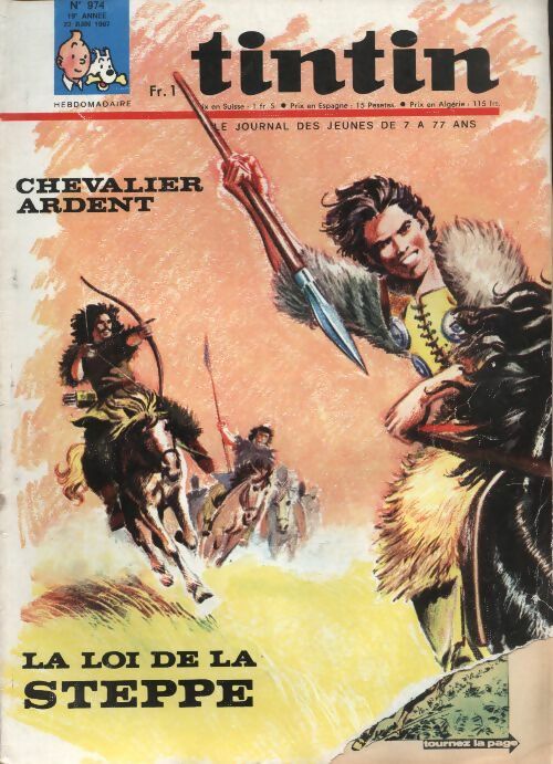 Livrenpoche : Tintin n°974 : Chevalier ardant, la loi de la steppe - Collectif - Livre