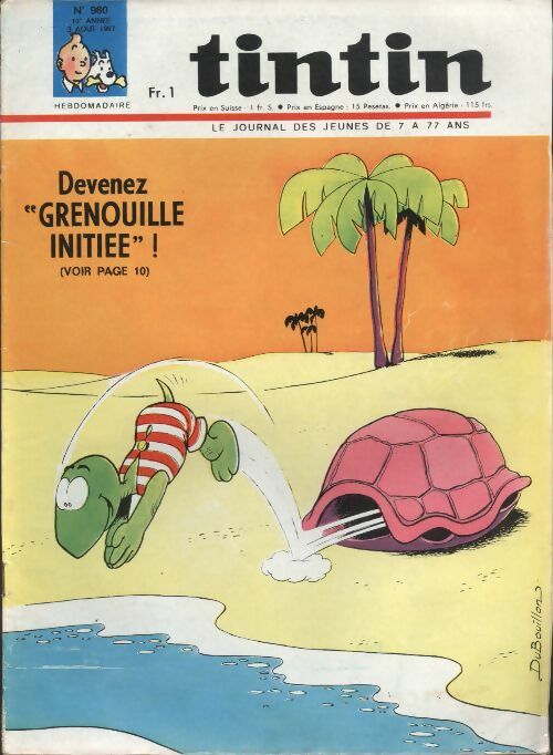 Livrenpoche : Tintin n°980 : Devenez "grenouille initiée" ! - Collectif - Livre