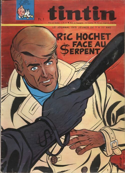 Livrenpoche : Tintin n°983 : Ric Hochet face au serpent - Collectif - Livre