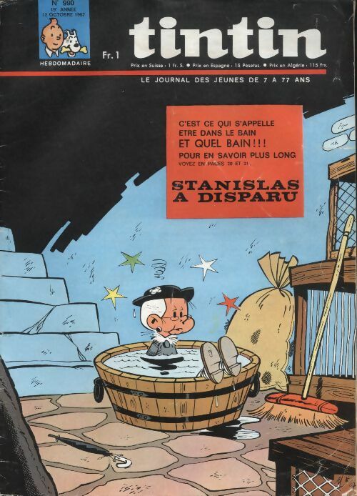 Livrenpoche : Tintin n°990 : Stanislas a disparu - Collectif - Livre