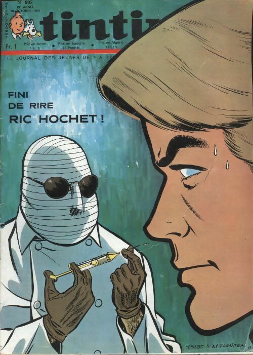 Livrenpoche : Tintin n°992 : Fini de rire Ric Hochet ! - Collectif - Livre