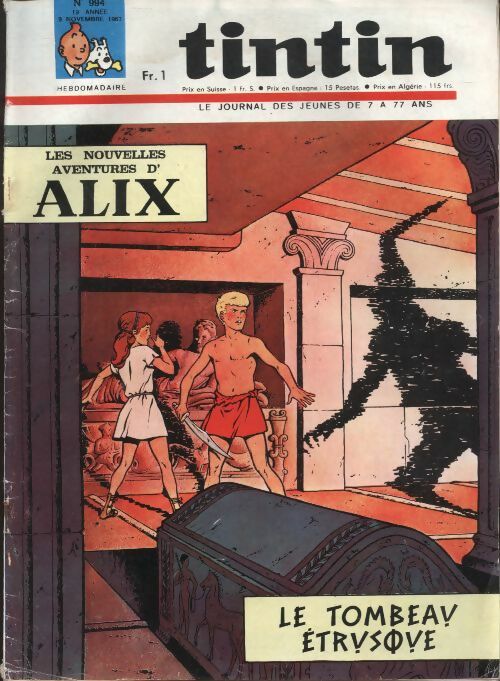 Livrenpoche : Tintin n°994 : Le tombeau étrusque - Collectif - Livre