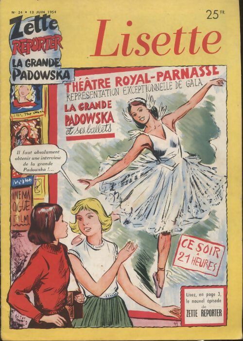 Livrenpoche : Lisette 1954 n°24 - Collectif - Livre