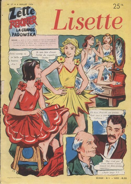 Livrenpoche : Lisette 1954 n°27 - Collectif - Livre