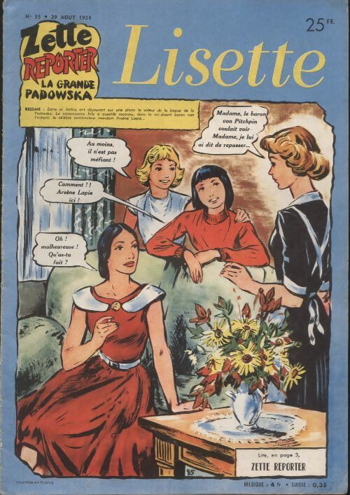 Livrenpoche : Lisette 1954 n°35 - Collectif - Livre