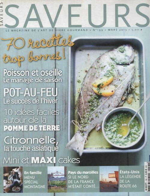 Livrenpoche : Saveurs n°199 : 70 recettes trop bonnes ! - Collectif - Livre